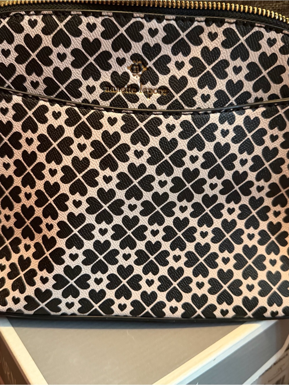Black & White Clover Print Tote